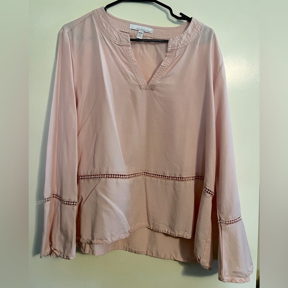 Light pink peasant top renfaire renaissance faire worthy attire